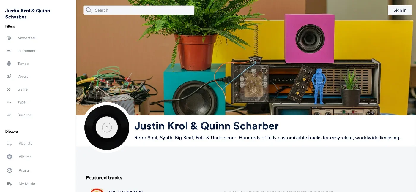 Justin Krol & Quinn Scharber DISCO Catalog