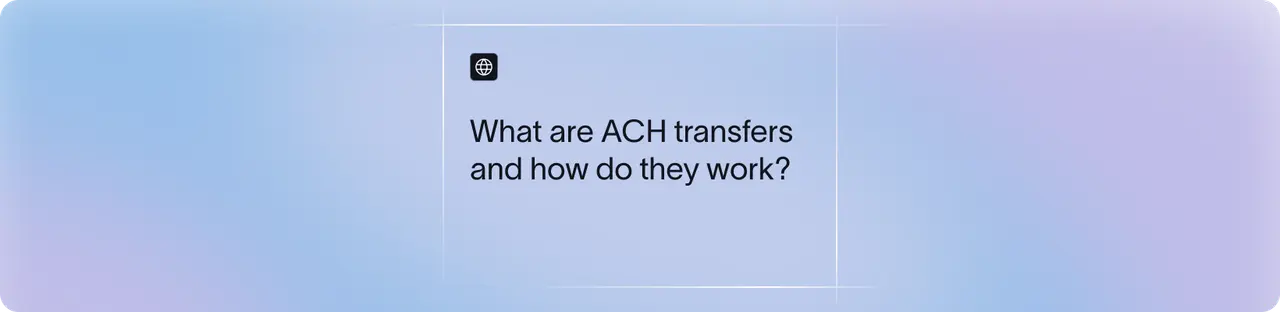 ACH payments