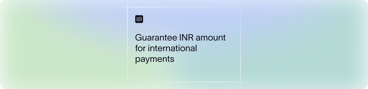 Lock In Exchange Rate: Get a Predictable INR Amount