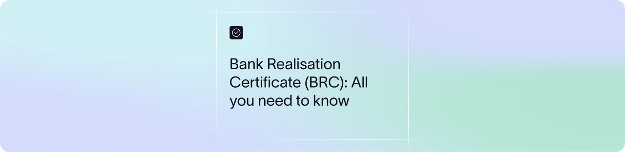 Bank Realisation Certificate (eBRC): 2026 Exporter Guide