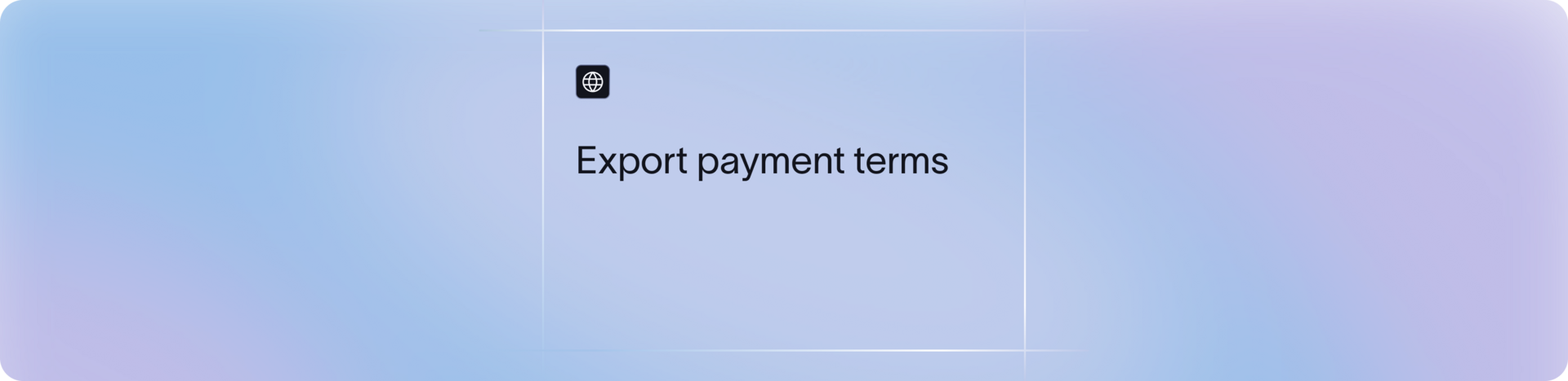 Export payment terms