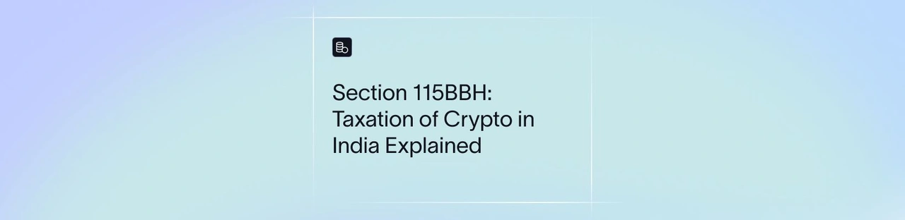 Section 115BBH: Taxation of Crypto in India Explained