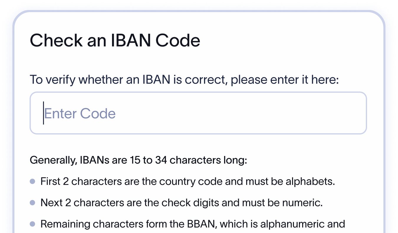IBAN Checker