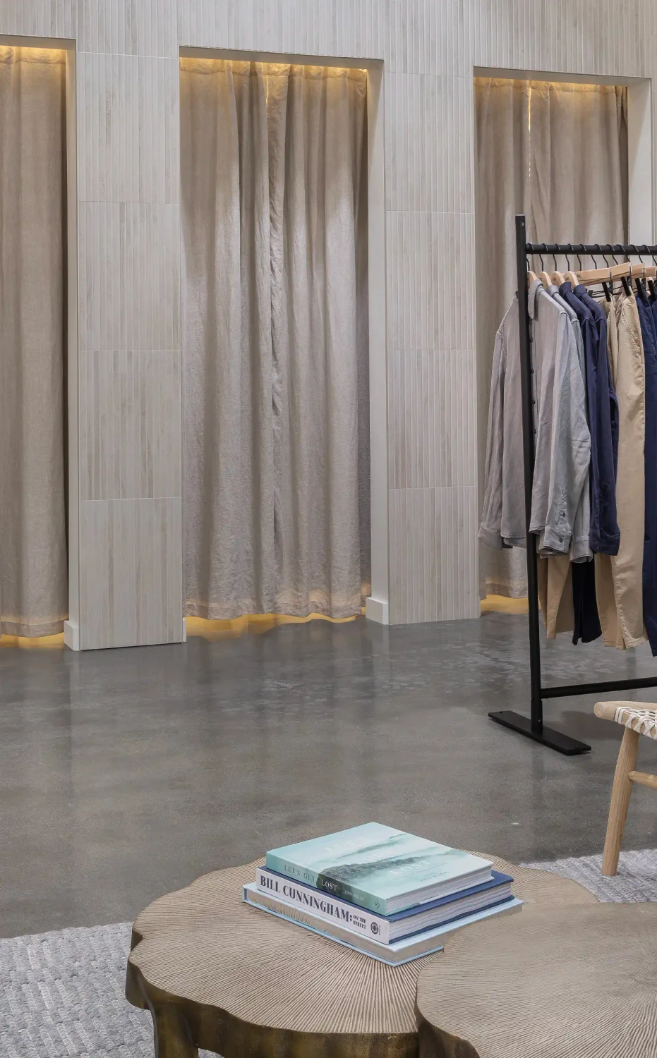 Interior shot of PAIGE San Diego retail store