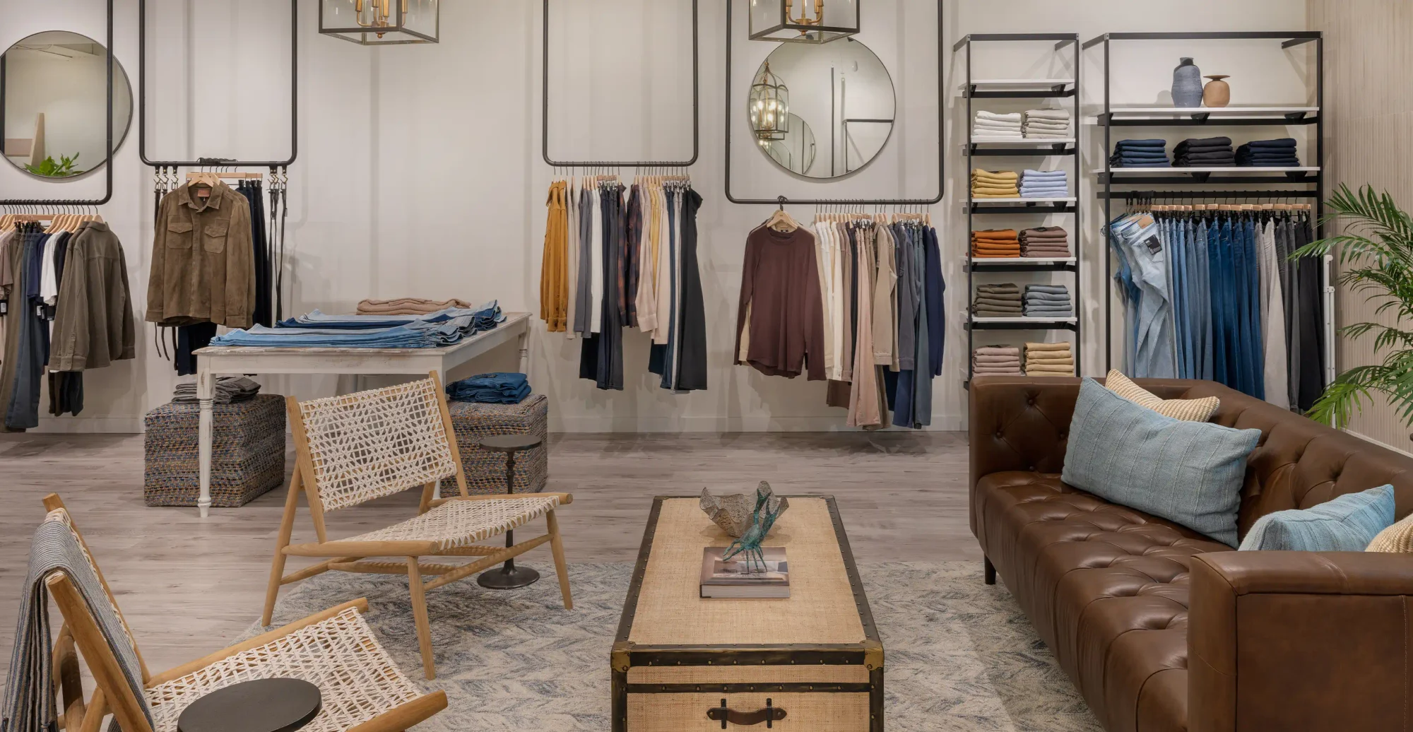 Interior shot of PAIGE Charleston retail store