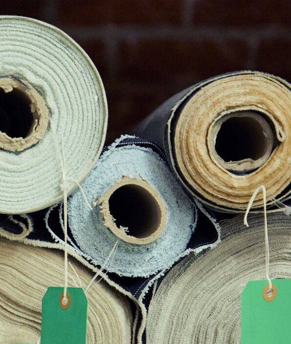 spools of fabric