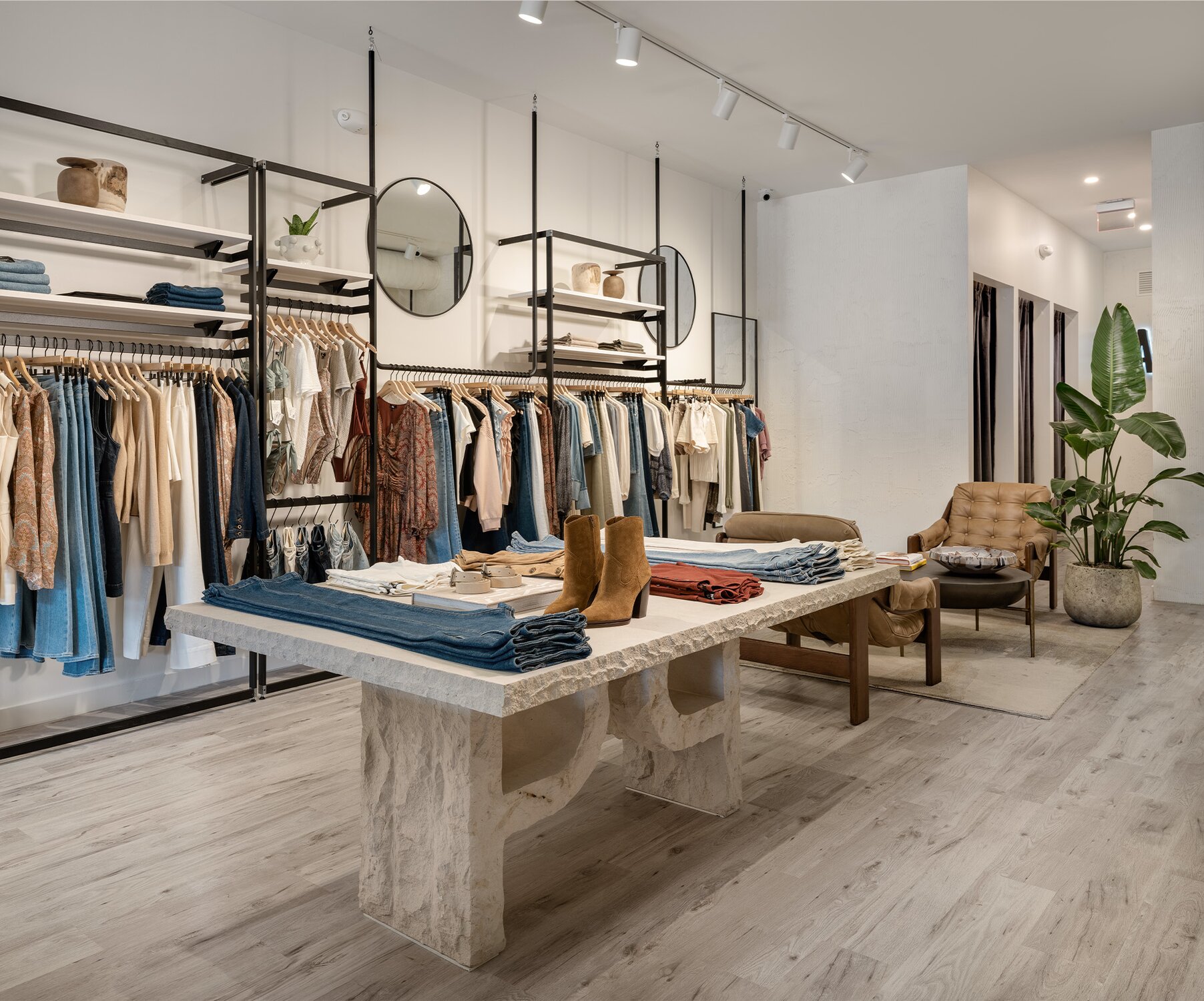 Interior shot of PAIGE South Congress, Austin store.