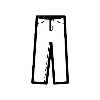 Pair of jeans icon