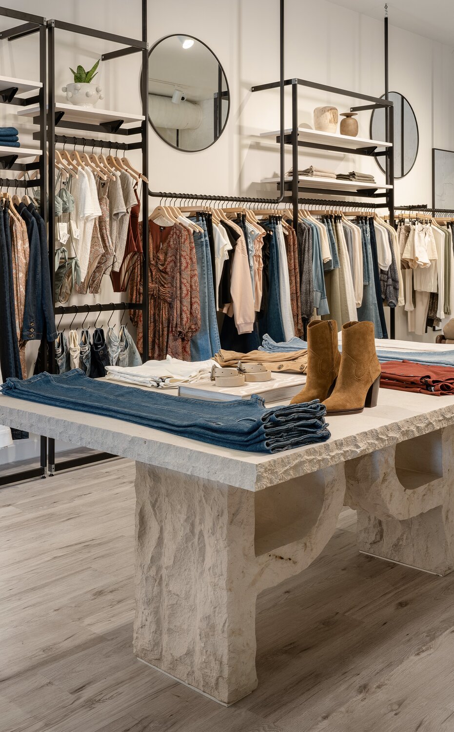Interior shot of PAIGE South Congress, Austin store.