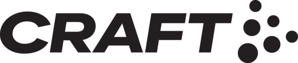 Craft-logo i sort med fem prikker på skrått etter merkenavnet.