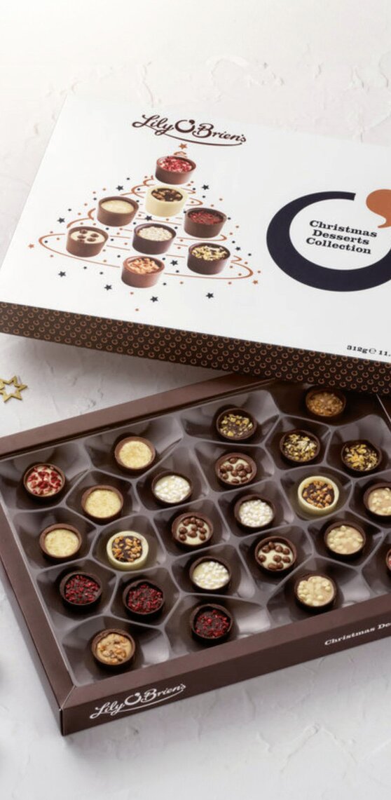 Julegodteri – Lily O’Brien’s eksklusiv julekonfekt med forskjellige smaker