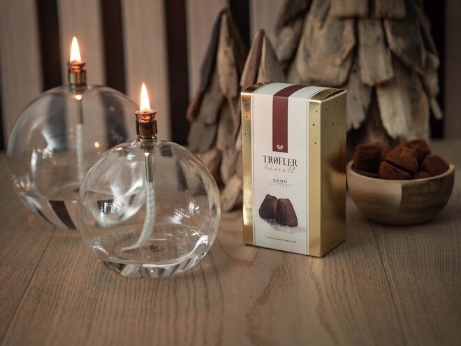 Julegodteri – eksklusive sjokoladetrøfler fra Cemo i gaveeske