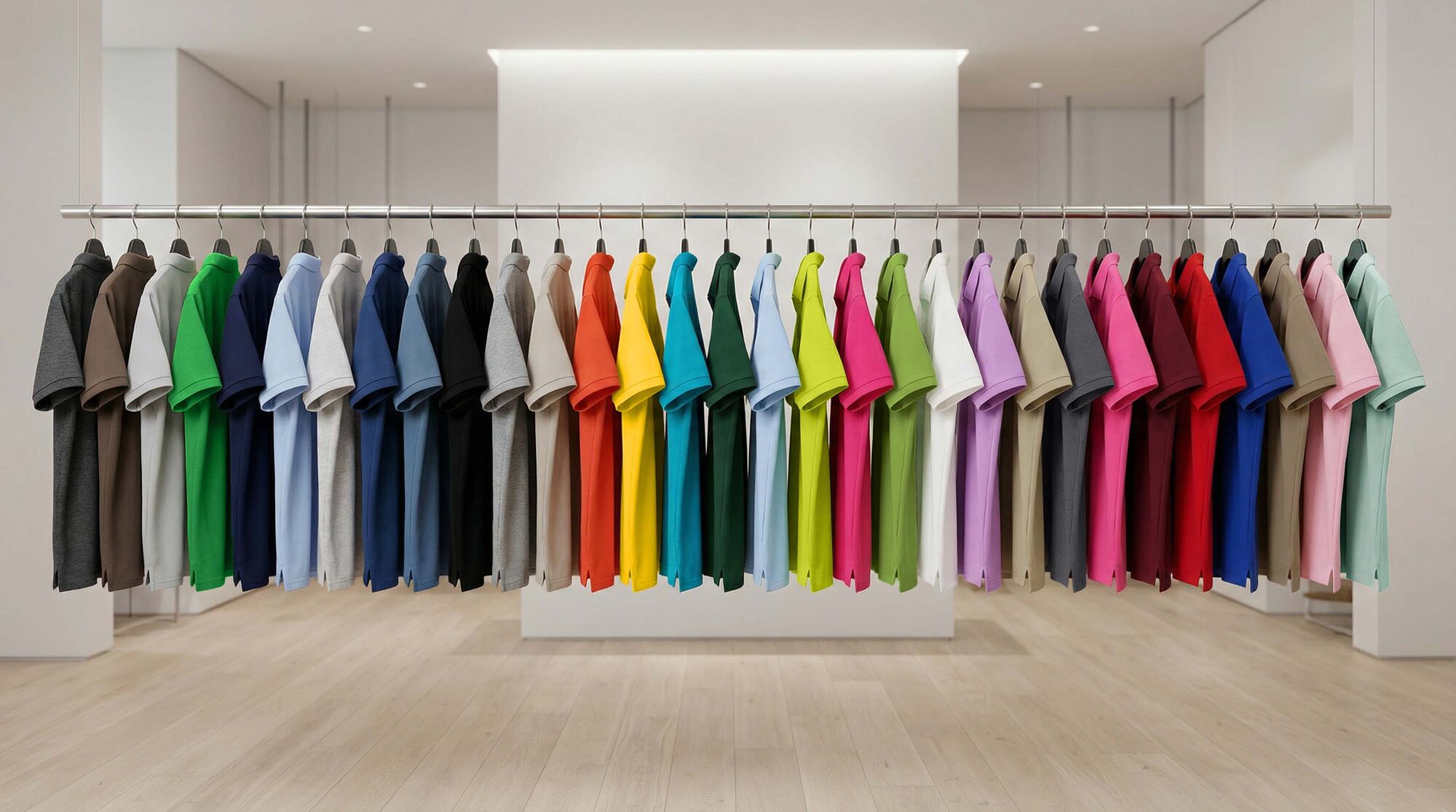 Polo skjorte i stort fargeutvalg – profilklær til bedrift tilgjengelig i mange moderne farger