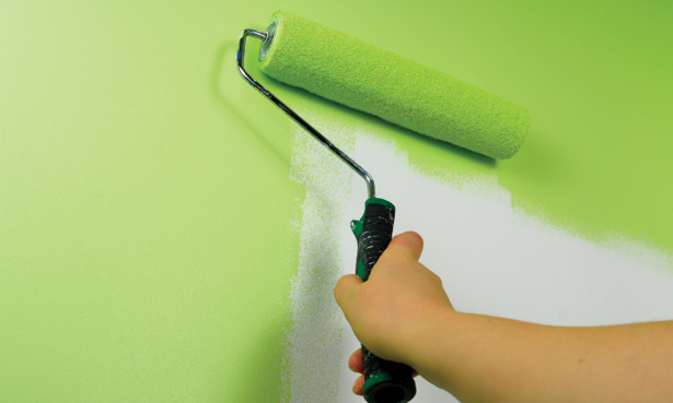 Painting with roller