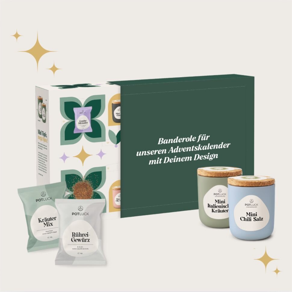 Adventskalender mit individueller Banderole 