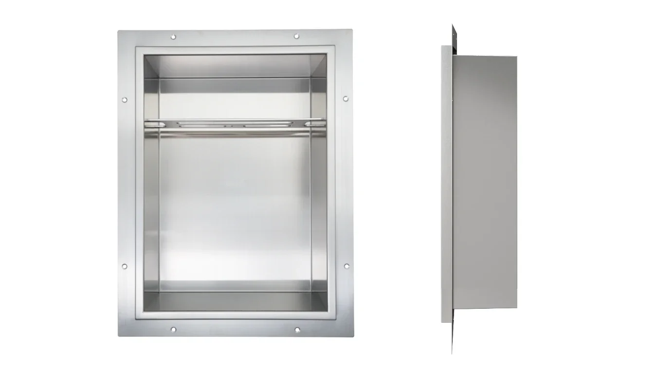 Redblock Stainless Steel Shower Niche M-Block Flange