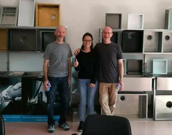 Dave and Steve with Sue at TuoGuRong