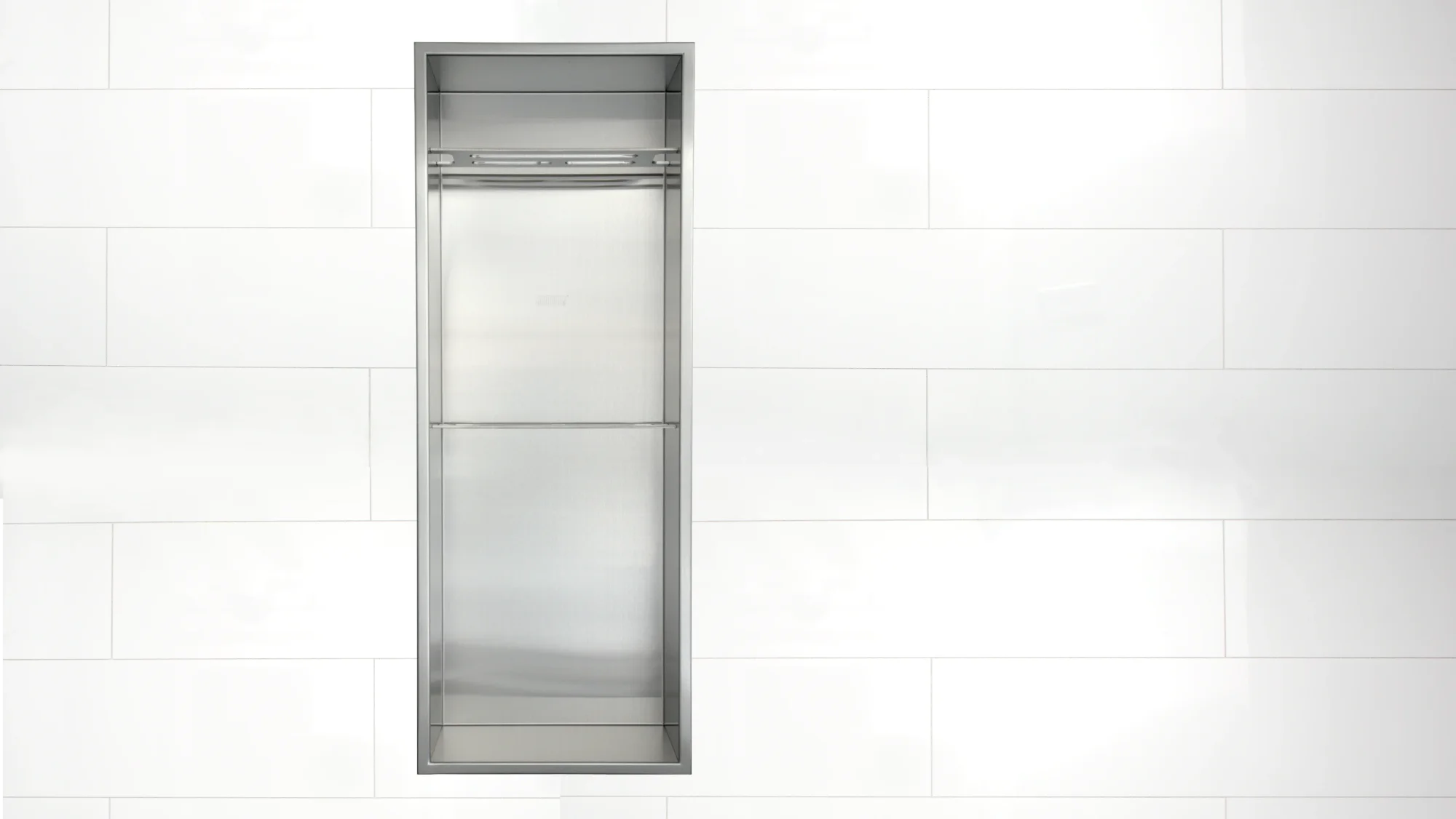 Redblock Stainless Steel Shower Niche Installation