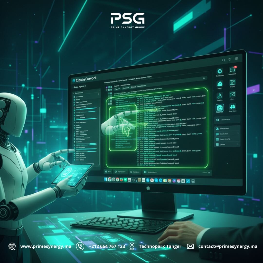 Visualisation Claude Cowork en action sur macOS