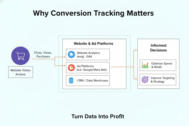 Conversion tracking flow diagram