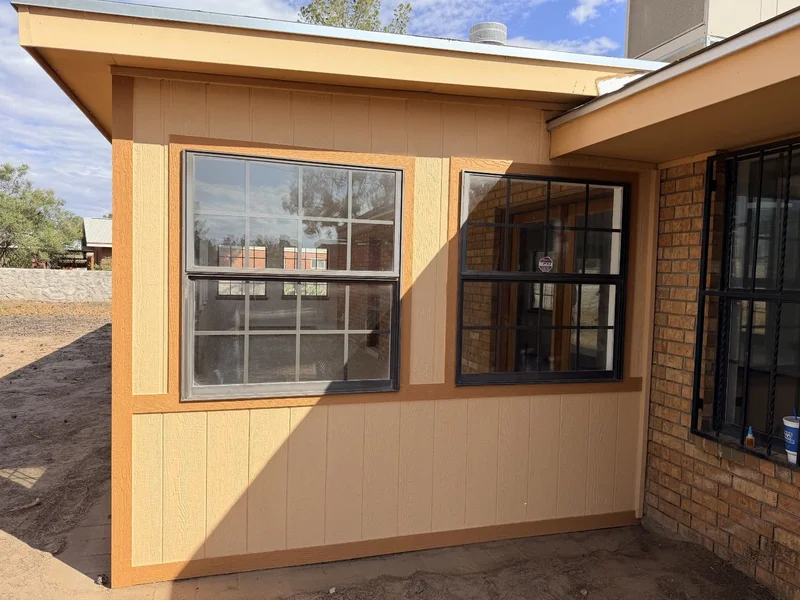 Refinished exterior window surround