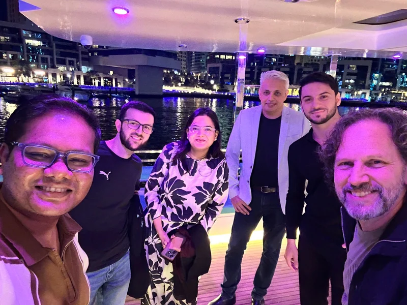 Networking event at VisiSummit Dubai 2026 with attendees