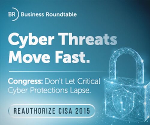 Cyber threats move fast. Congress: Don't let critical cyber protections lapse. Reauthorize CISA 2015.