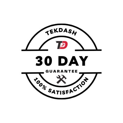 TekDash 30 day satisfaction guarantee