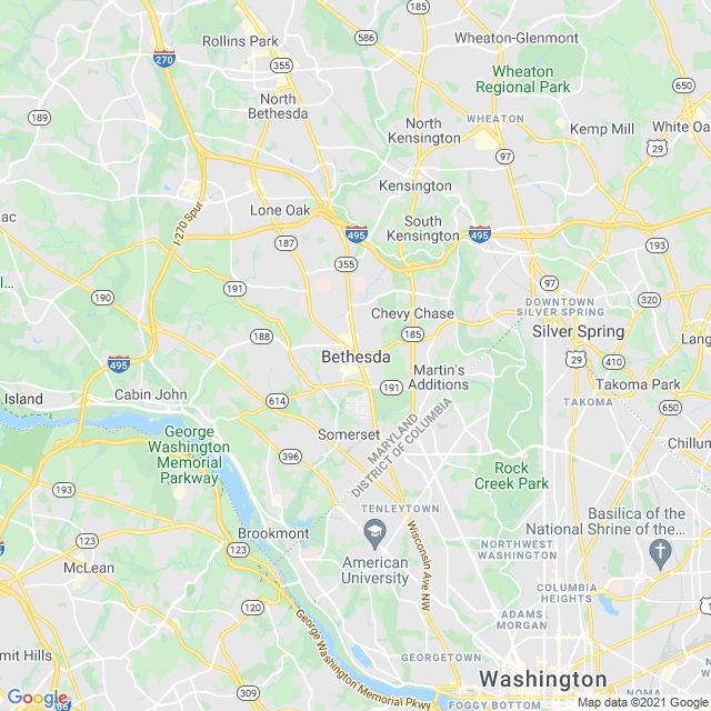 Service area map Bethesda, Maryland | TekDash