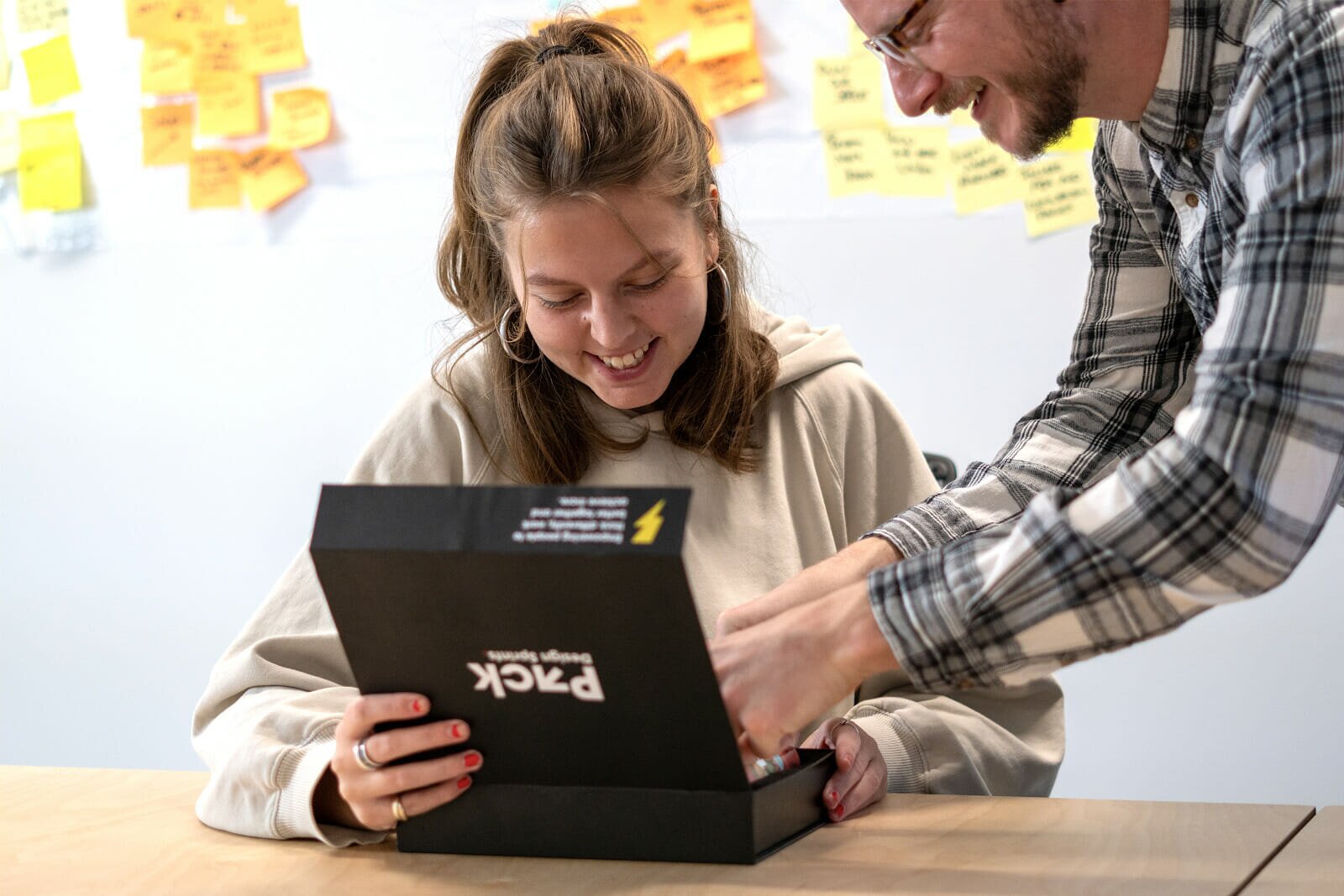 Testing out the prototype immersive virtual design sprint pack with a potential user.