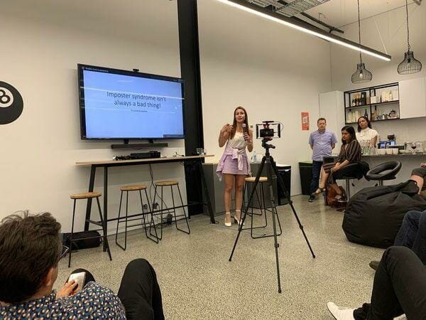 Anastasia levina speaking at producttank new zealand