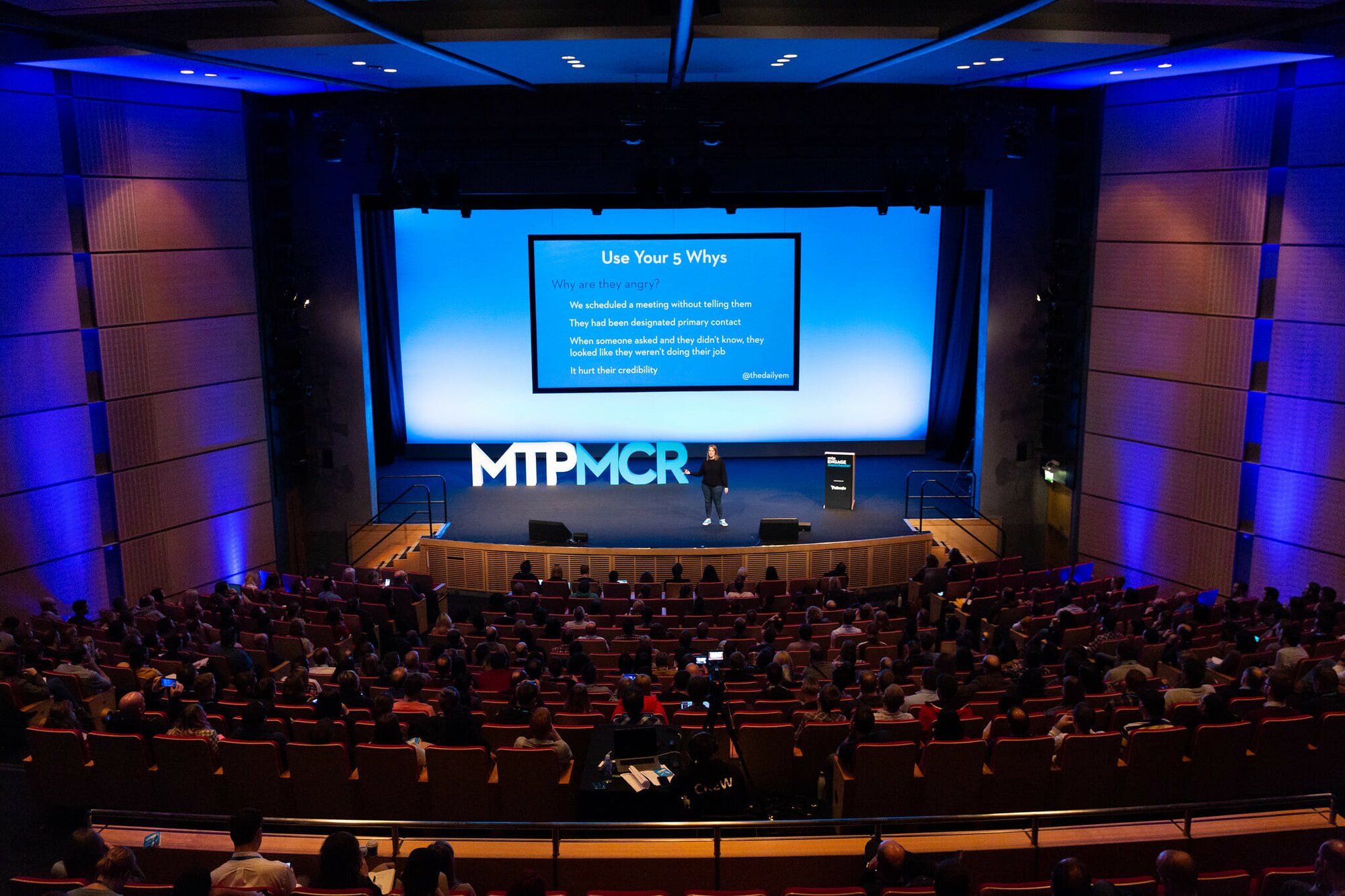 Emily Tate at MTP Engage Manchester.