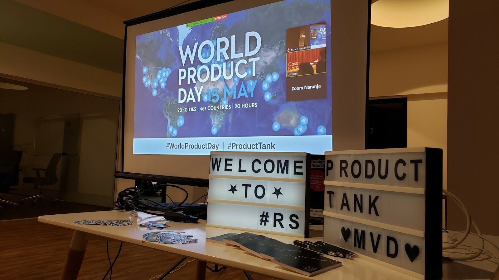 A sign that says Welcome to ProductTank