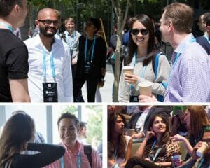 Smiling attendees of Mind The Product SF