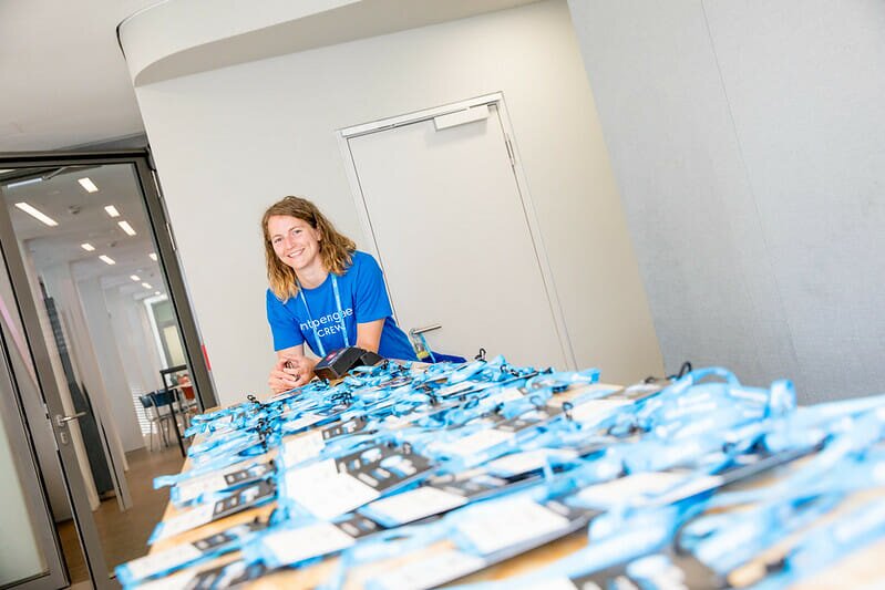 Lisa Radel volunteering at MTP Engage Hamburg