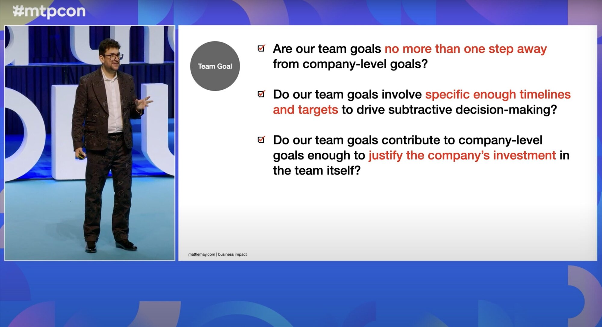 How you can drive business impact as a product manager by Matt LeMay at #mtpcon London 2025