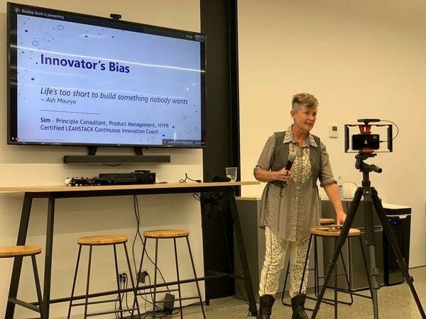  Belinda Simcox speaking at ProductTank Auckland