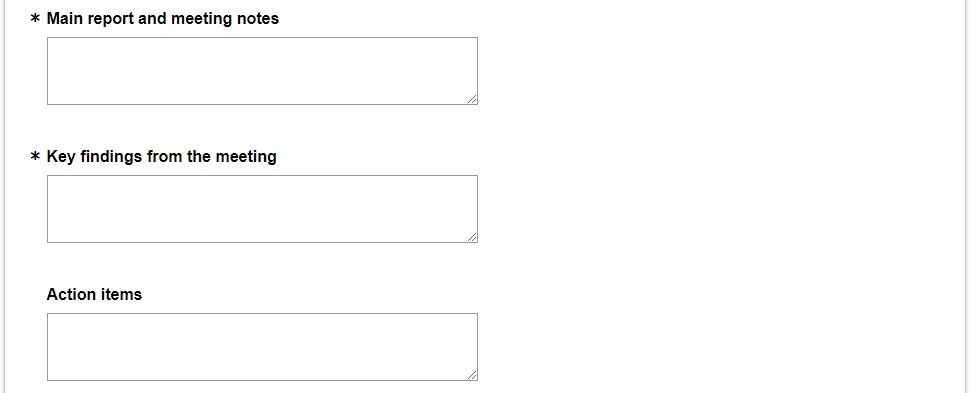 example of a survey asking for basic information about a market interaction