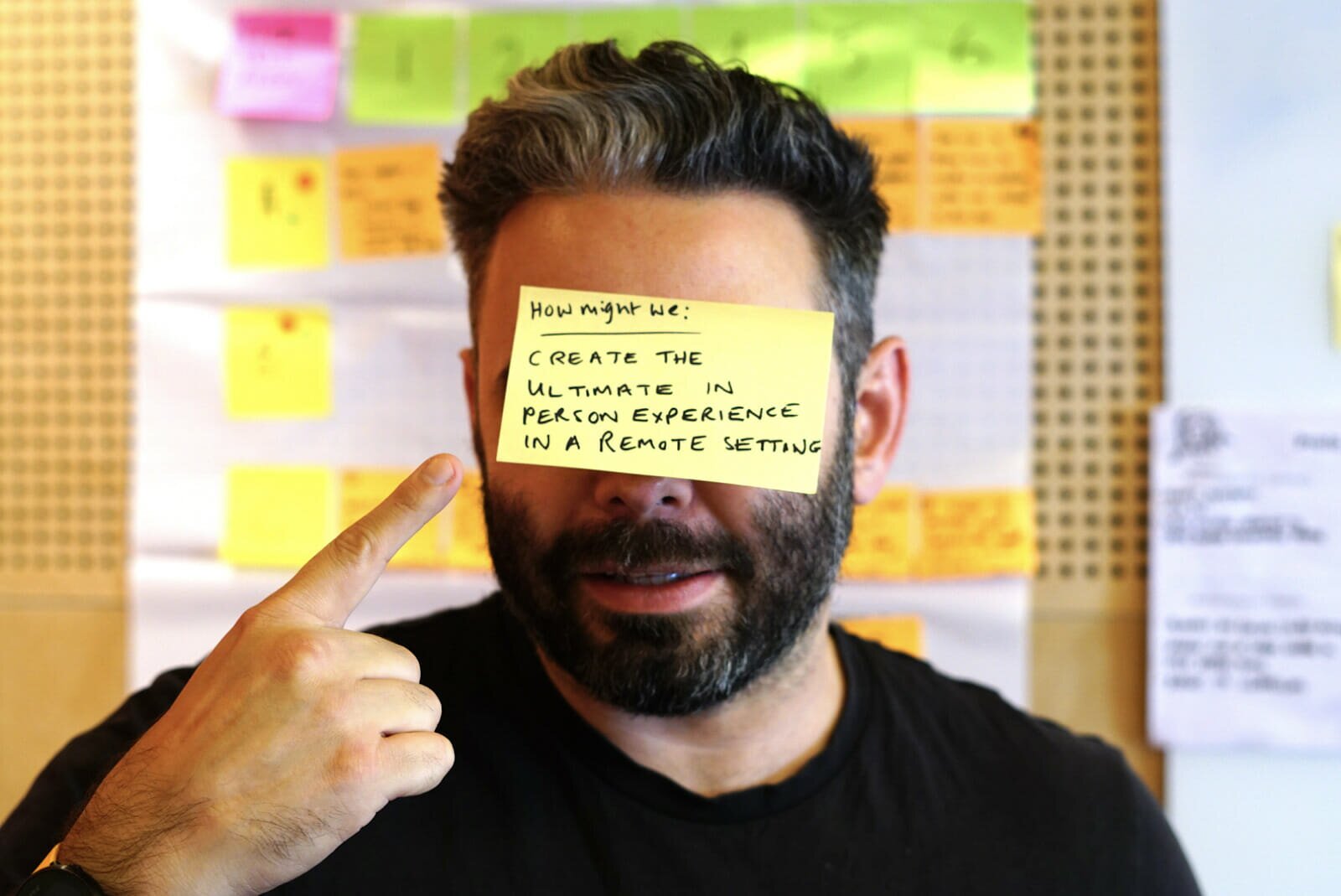 Matt championing one particular ideation prompt.