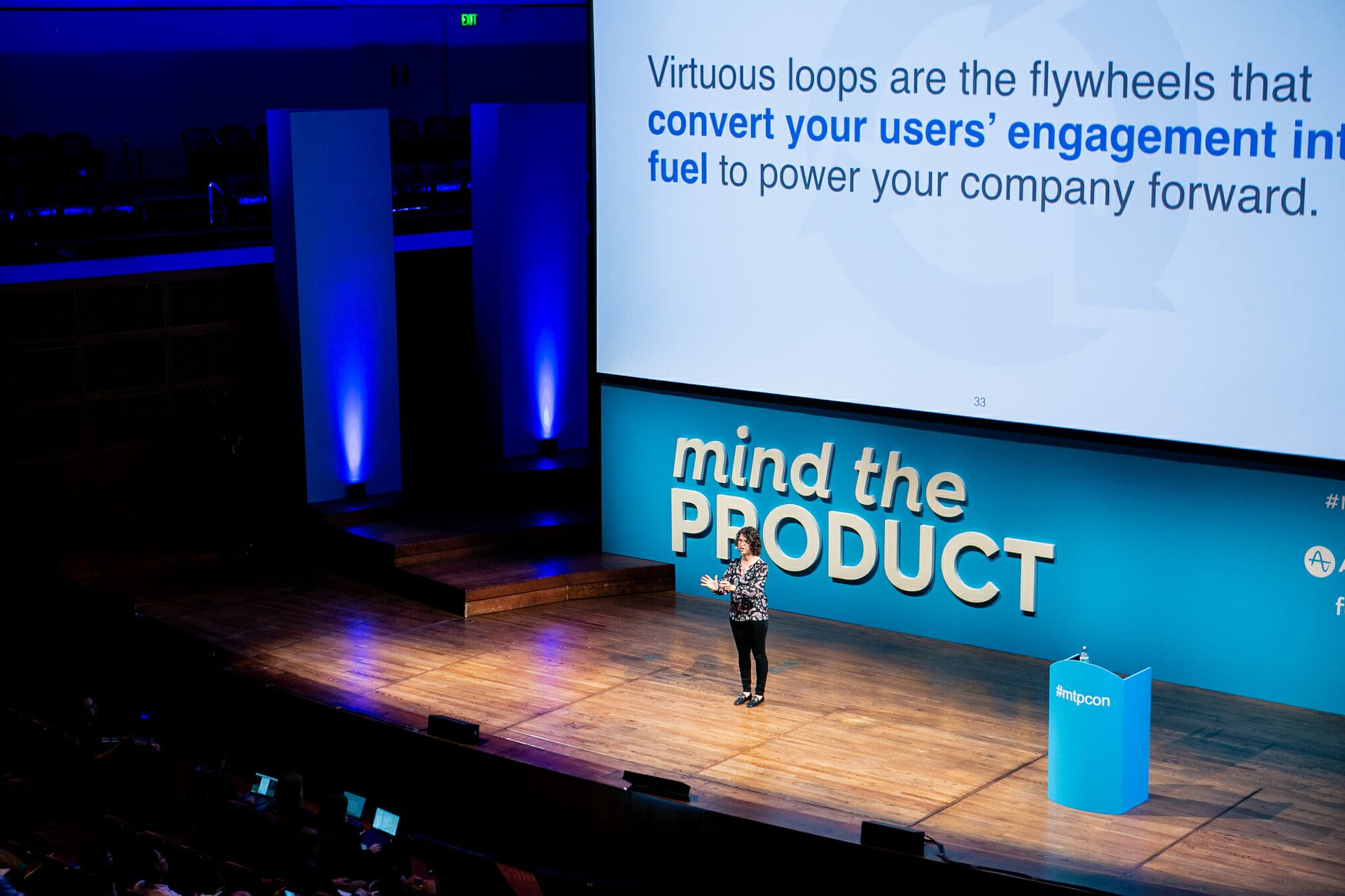 Sarah Tavel virtuous loops at mtpcon sf