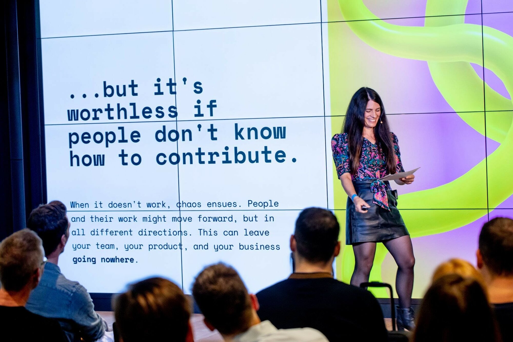 Megan Murphy speaking at MTP Engage Hamburg 2021