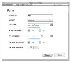 Form full of UI inconsistencies