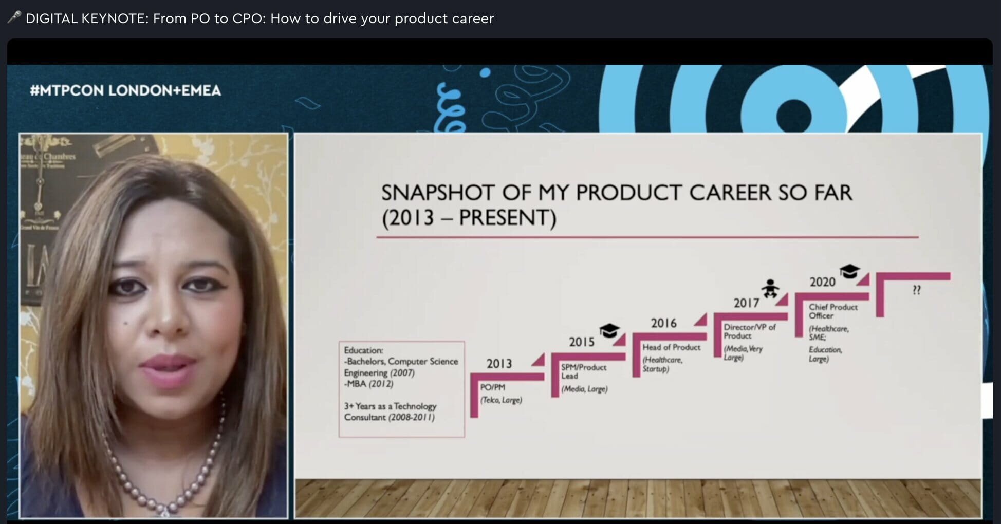 Namrata Sarmah's keynote session at #mtpcon London day one