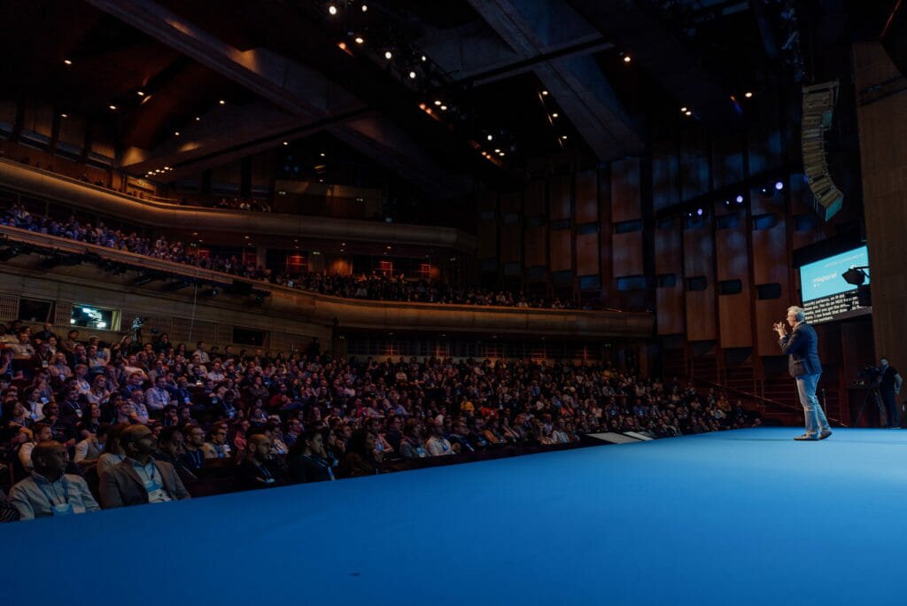 Brendan Dawes speaking at Mind the Product 2019