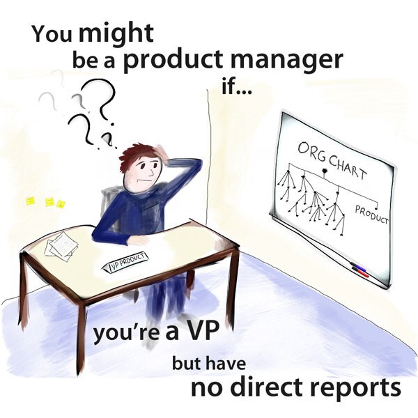 You might be a product manager if... you're a VP but have no direct reports