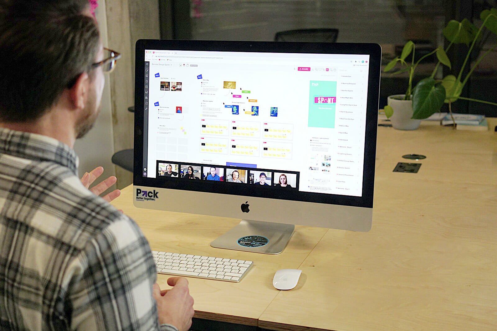 Reviewing the collaboration results of some virtual design sprinting