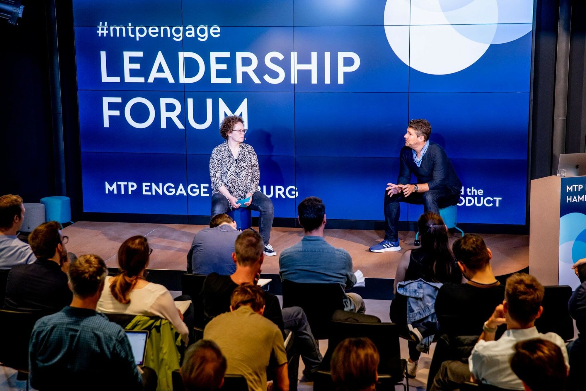 Petra Wille and Björn Waide at MTP Engage Hamburg