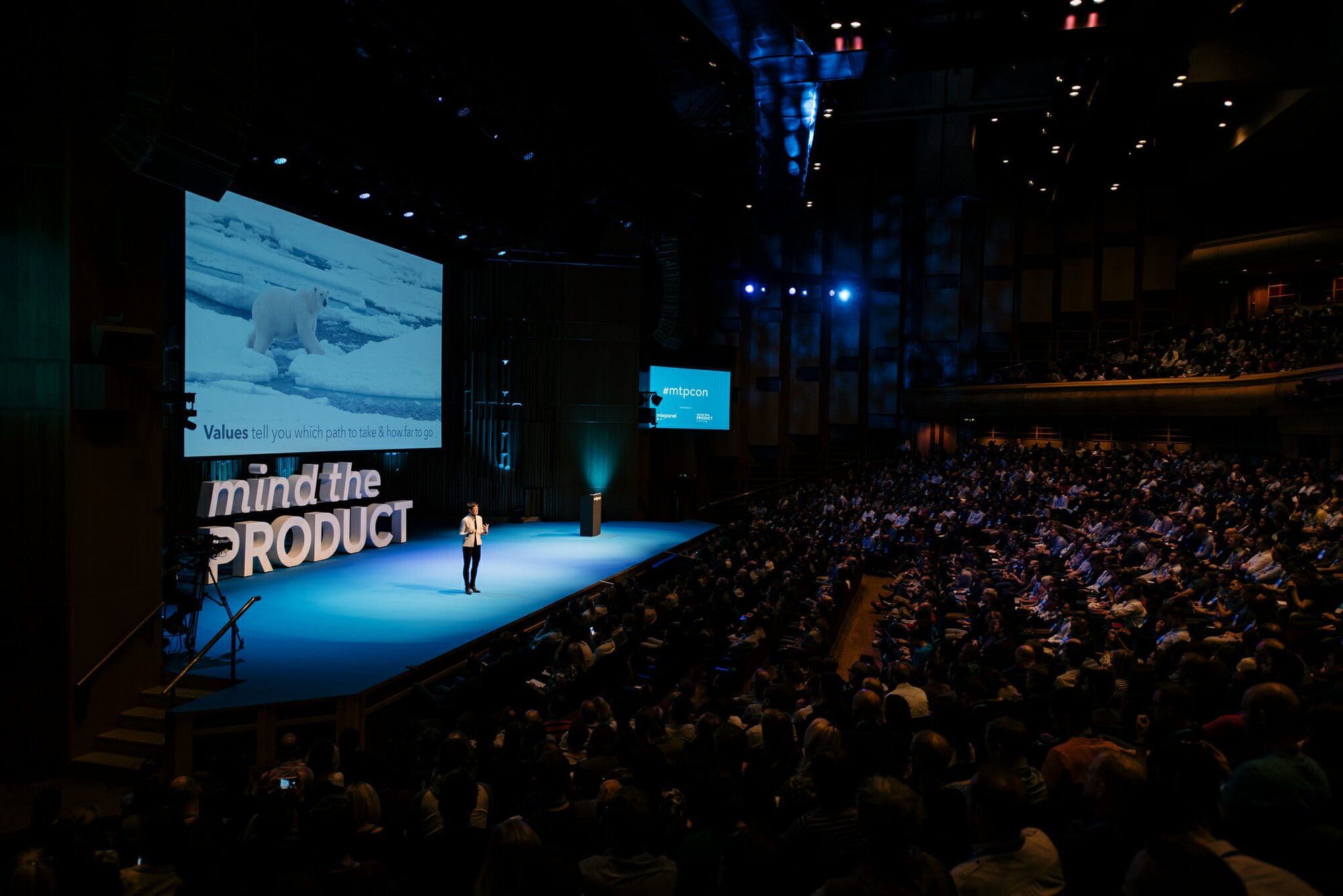 Kim Goodwin on stage at mtpcon London
