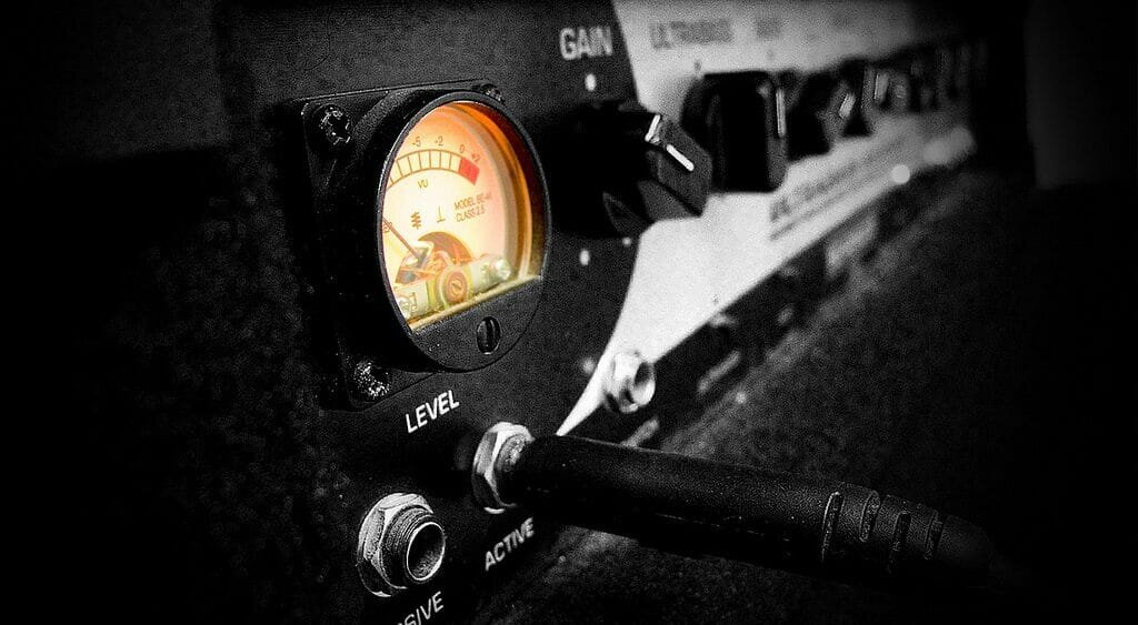 View of the levels indicator on an amplifier, as a metaphor for product managers