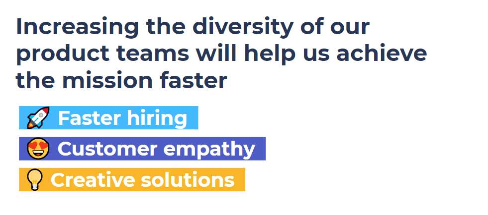 Wise's mission statement for increasing its diversity 